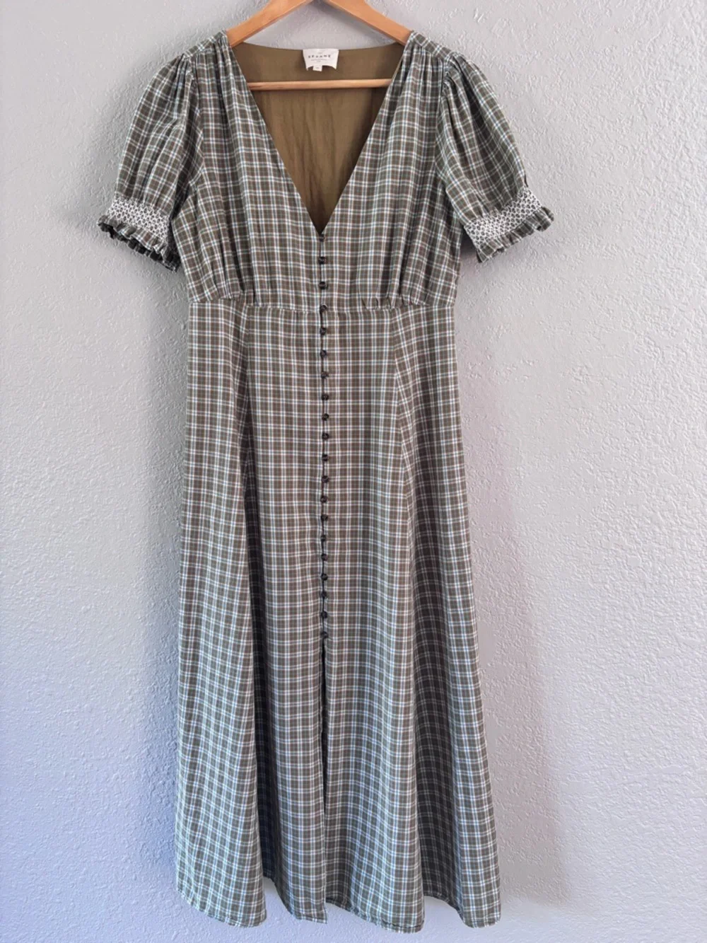 Sezane Solía Organic Cotton Midi Dress Size Small (36)FR - Picture 1 of 7